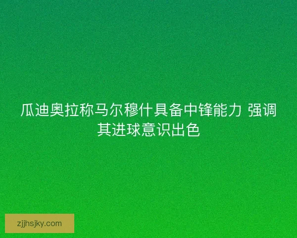 瓜迪奥拉称马尔穆什具备中锋能力 强调其进球意识出色